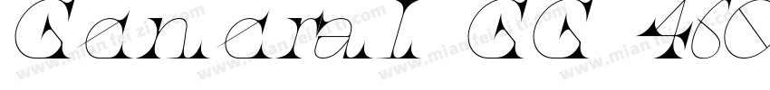 General GG 460 Itali字体转换